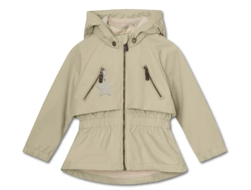 Mini A Ture elm green overgangsjakke Algea fleecefor